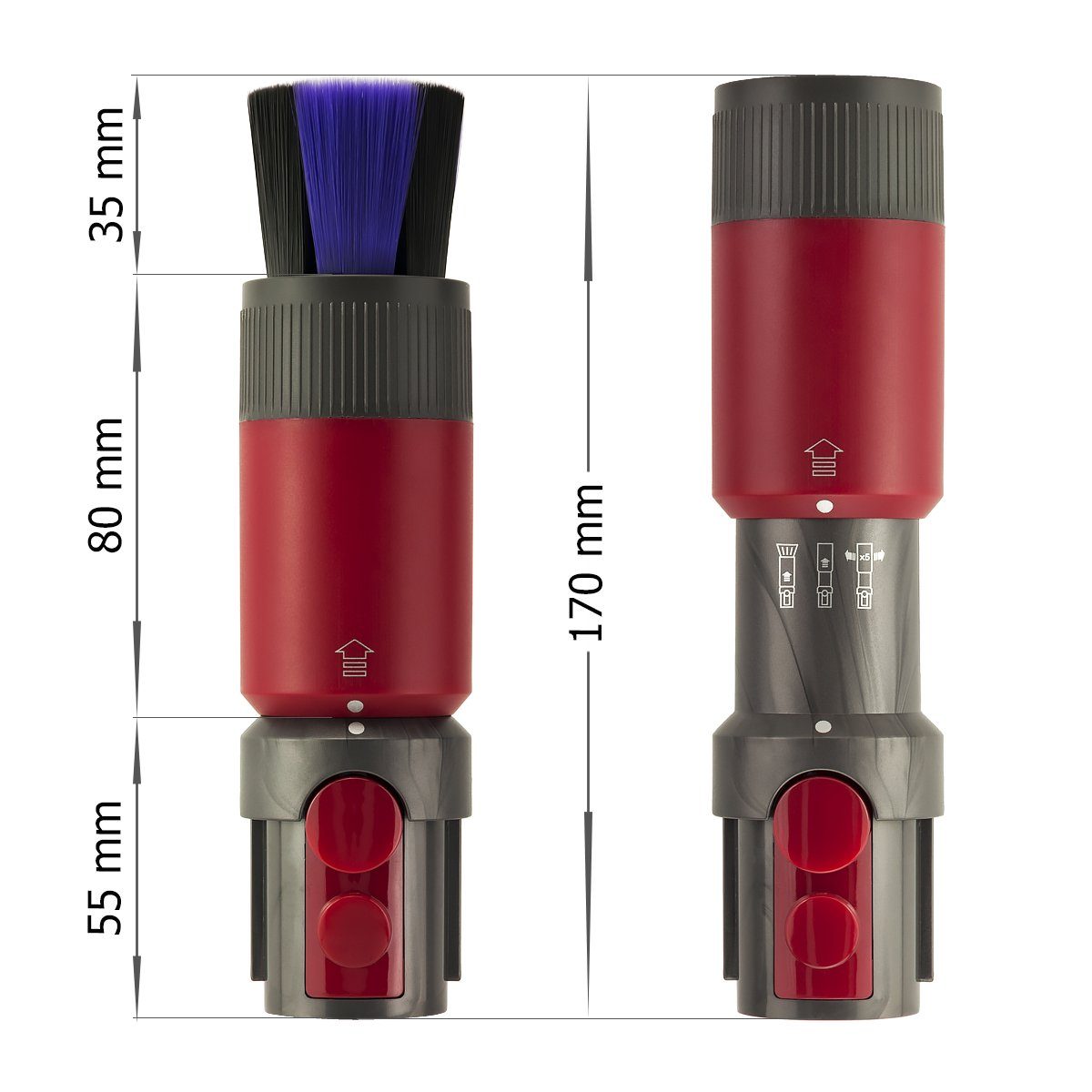 MidGard Saugfilter Kratzfreie Ersatz-Saugbürste für Staubsauger Dyson V8/V10/V11/V12/V15