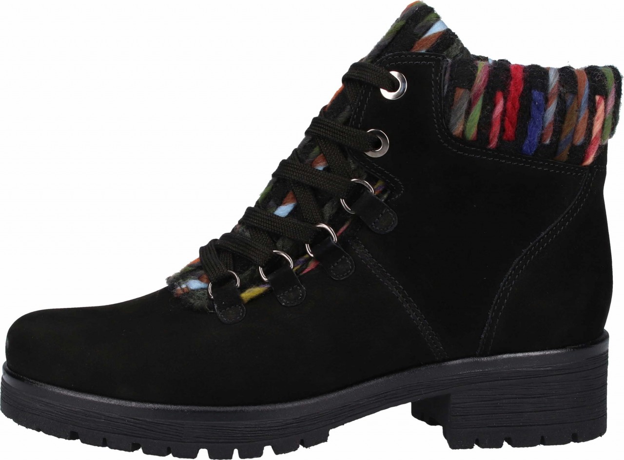 GABOR Schnür-Stiefeletten schwarz Genua