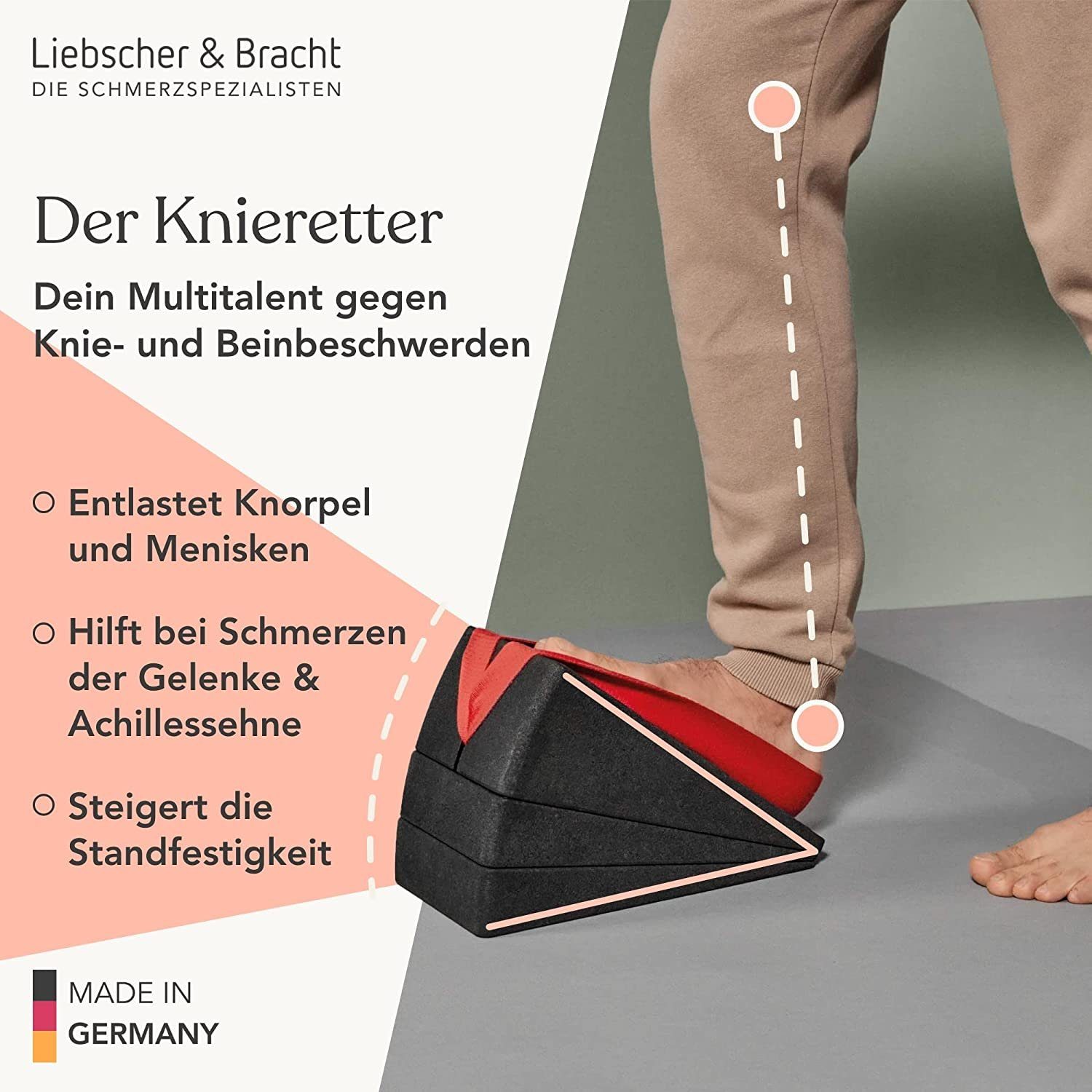 Liebscher & Bracht Multitrainer Liebscher & Bracht Original Knieretter mit Trittschlaufe, (1-St), mit Trittschlaufe für den sicheren Stand beim Üben + Höhenregulierung