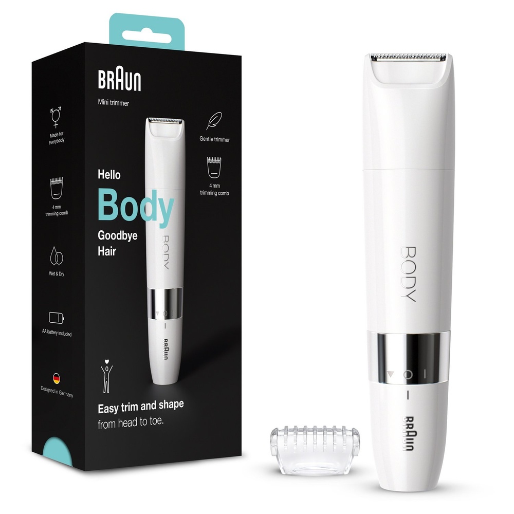 braun Braun Body Mini BS1000 - Tondeuse CorpsÉlectrique Pour Femme Et Homme Rasoir Electrique
