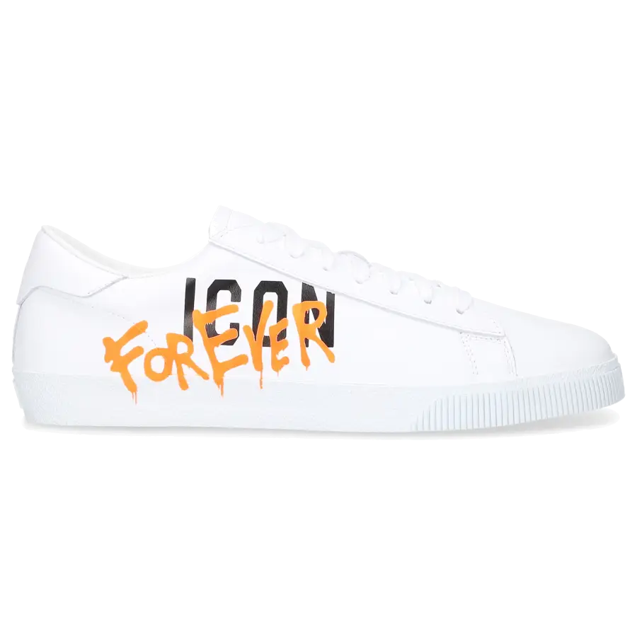 Dsquared2 - Sneaker low ICON CASSETTA Kalbsleder - weiß
