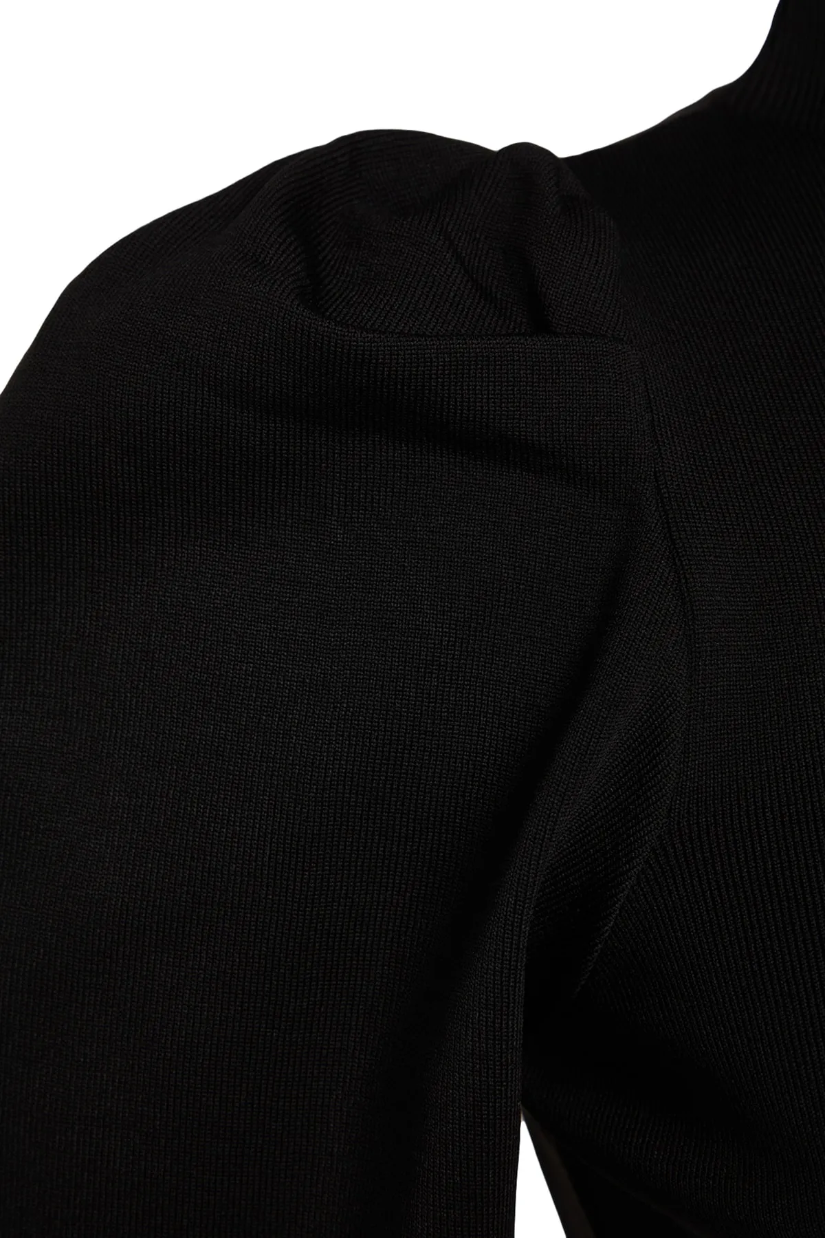 Trendyol Curve  Schwarzes Strickkleid mit Ärmeldetail TBBAW24AH00000