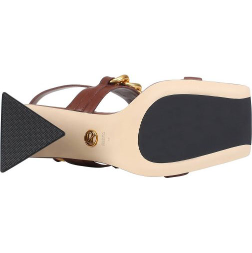 ekonika Riemchenschuhe mit glänzendem Ketten-Element