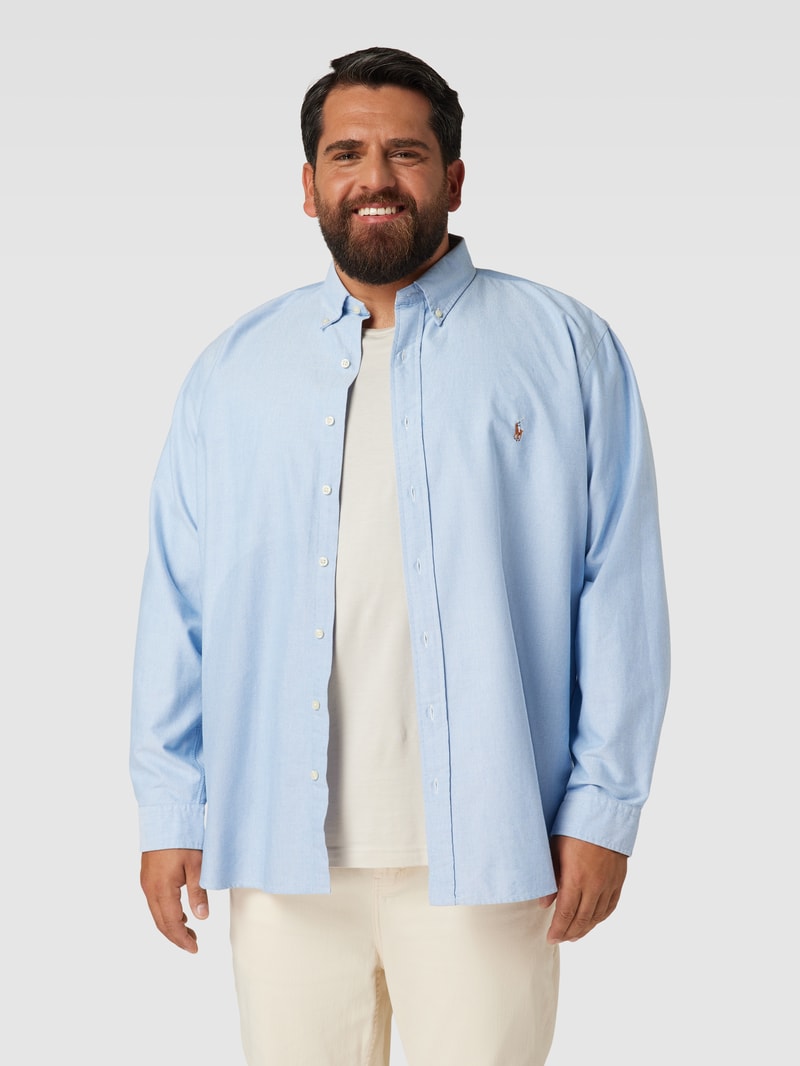 PLUS SIZE Freizeithemd mit Button-Down-Kragen in bleu