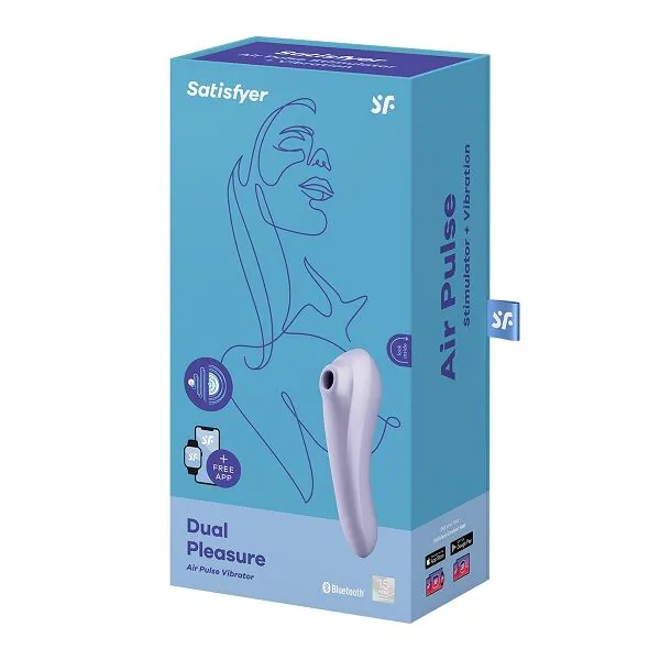 Satisfyer masažer Dual Pleasure Connect aplikacija Mauve