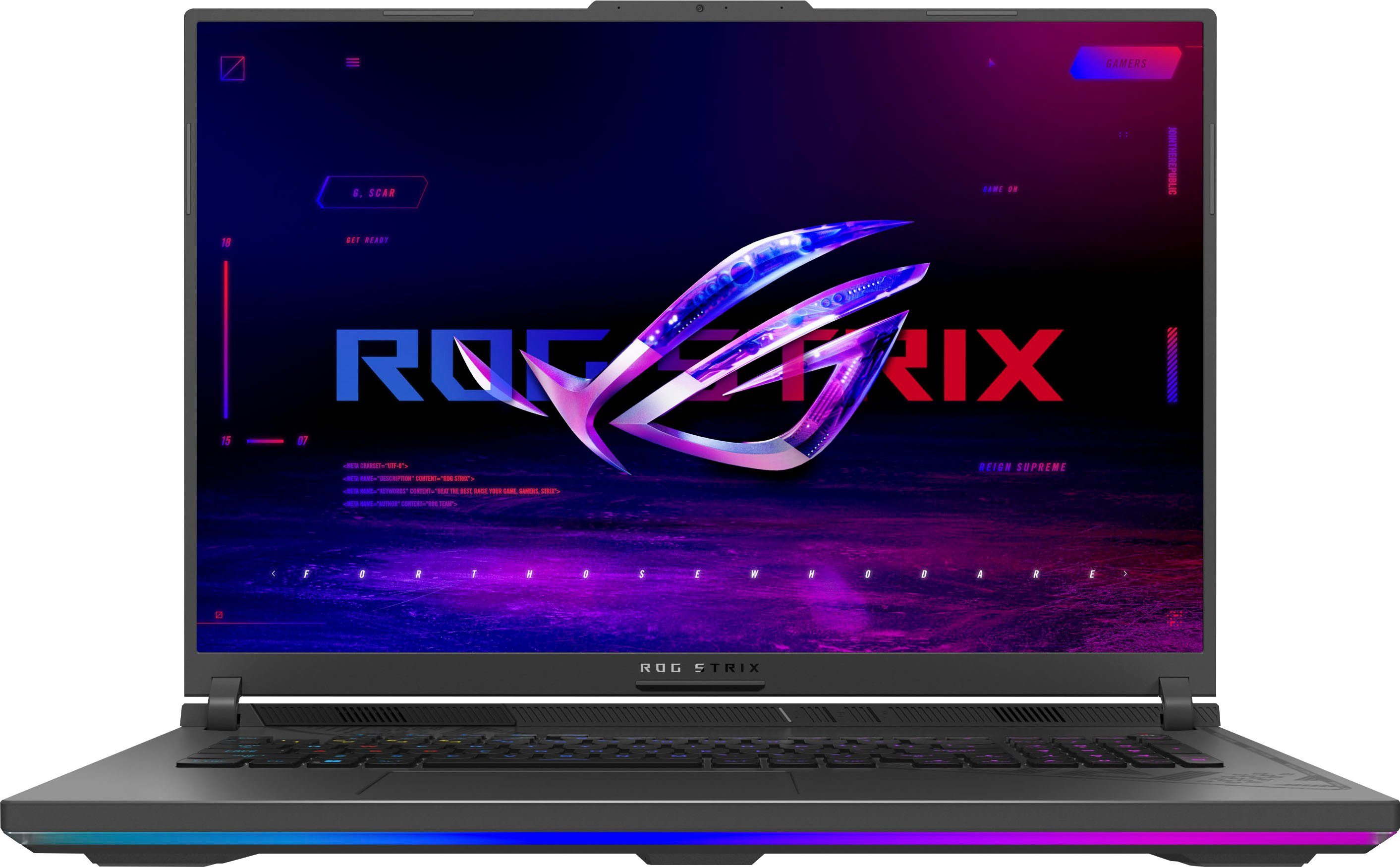 Asus ROG Strix G814JU-N5084W Gaming-Notebook (45,7 cm/18 Zoll, Intel Core i7 13650HX, GeForce RTX 4050, 1000 GB SSD)