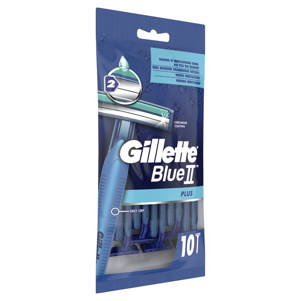 gillette Gillette Blue II Plus Rasoirs Jetables x 10 Rasoirs Jetables