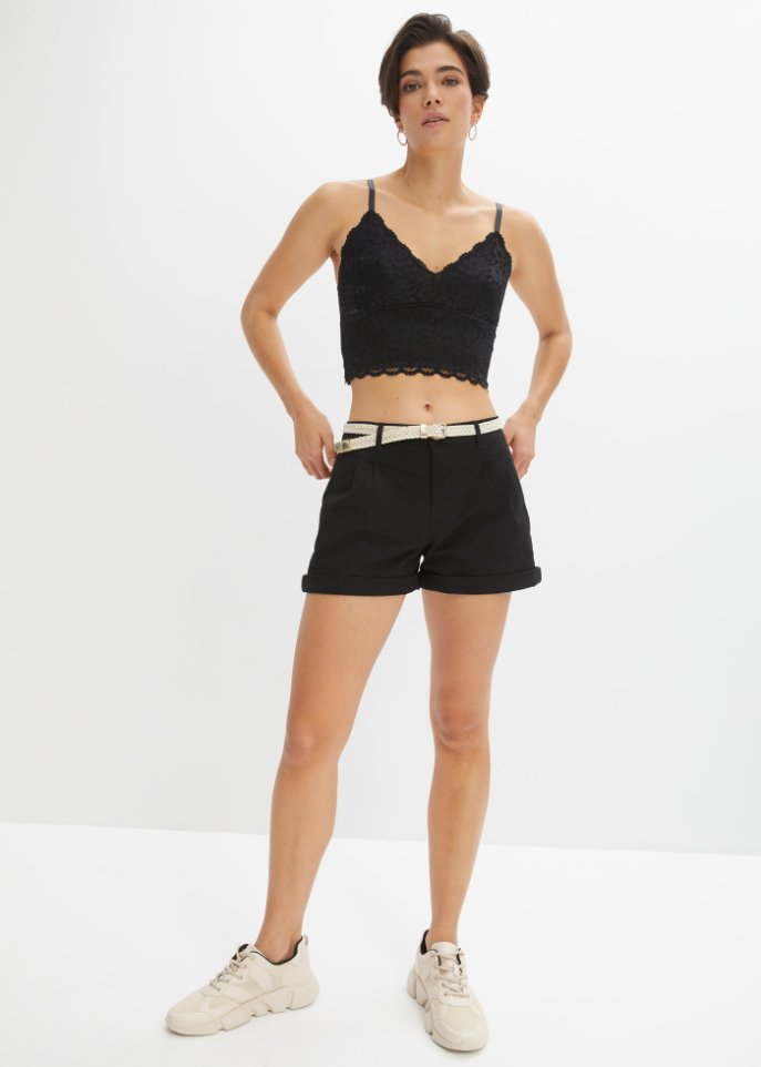 Shorts mit Gürtel