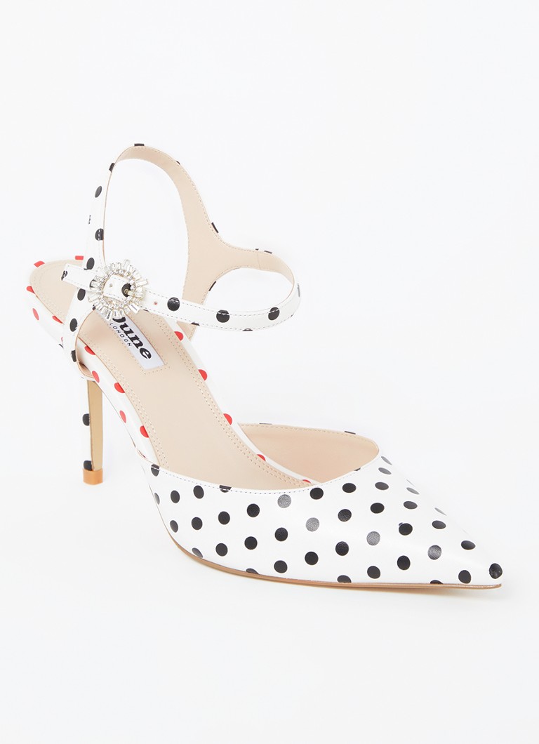 Dune London Catwalk sandalette with polka dot print