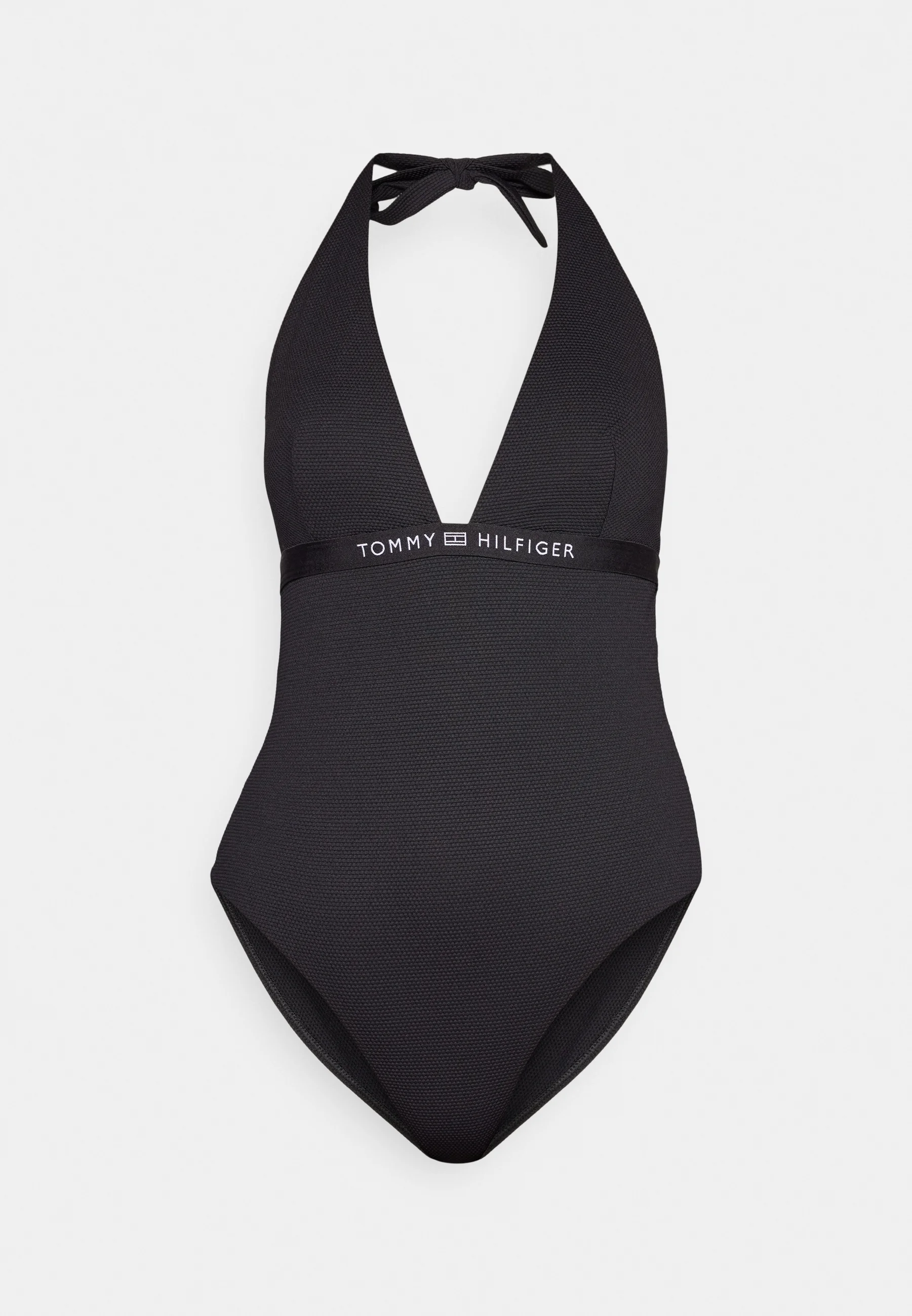 Traje de baño de una pieza Tommy Hilfiger con logotipo tonal y shalter