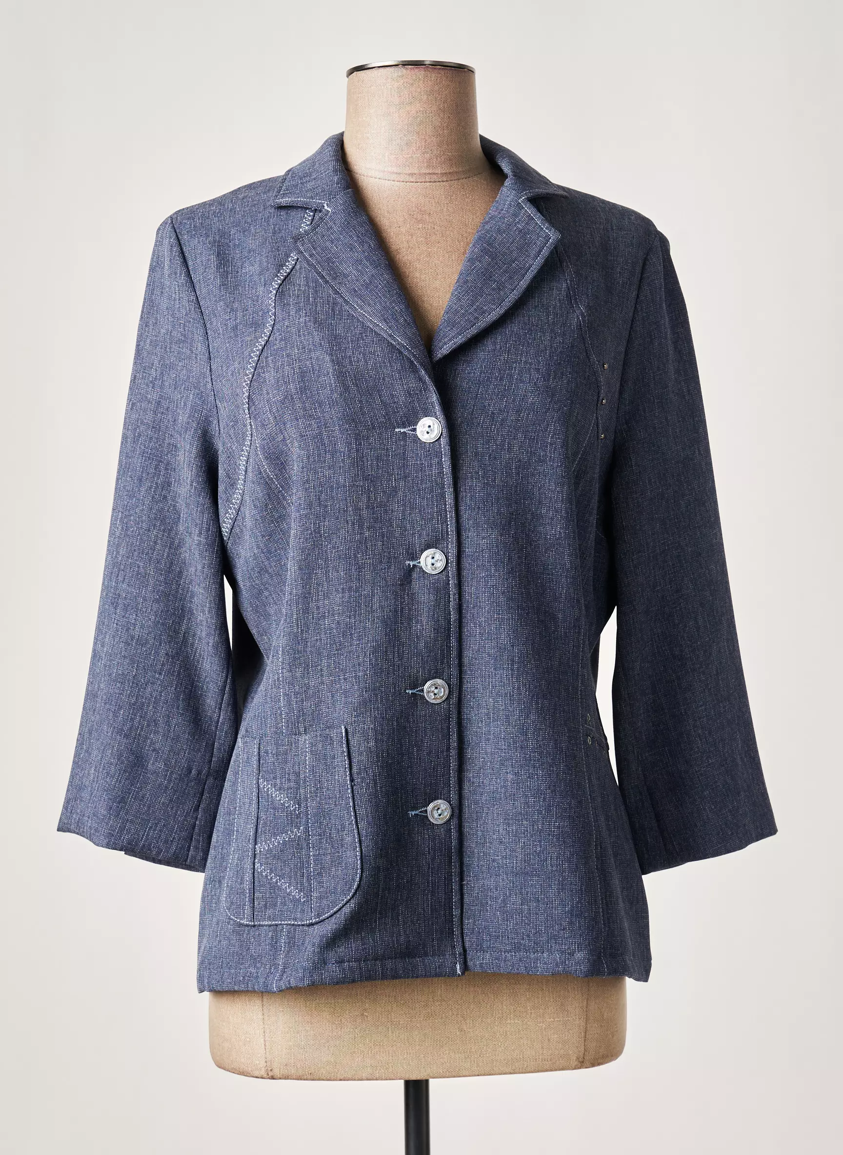 France Rivoire Vestecasual Femme couleur bleu