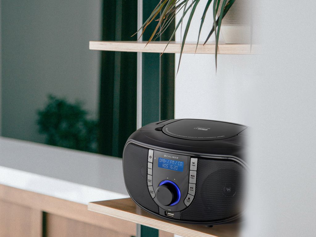 HBC433DAB-BT Tragbare Radio-CD-Player mit DAB + - Schwarz