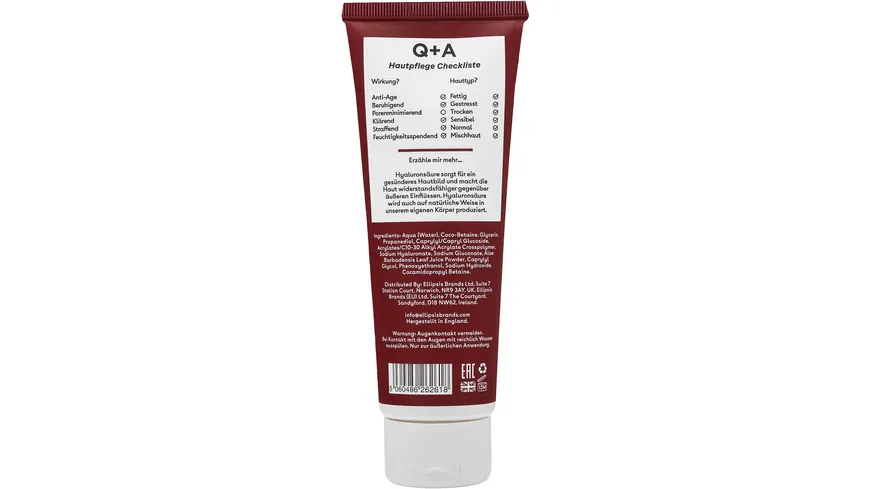 Q+A Reinigungsgel Hyaluronsäure 125 ml