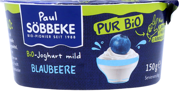 Söbbeke Pur Bio Joghurt Blaubeere