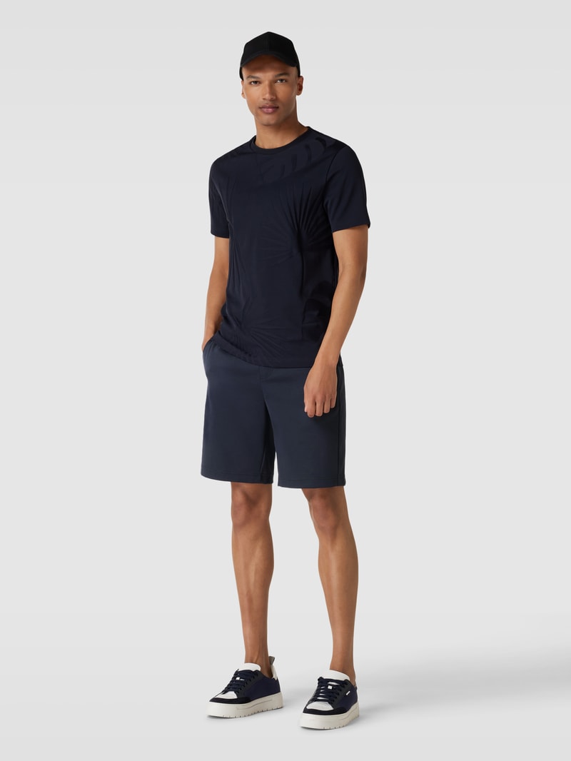 Sweatshorts mit Label-Patch Modell 'Lamson' in blau
