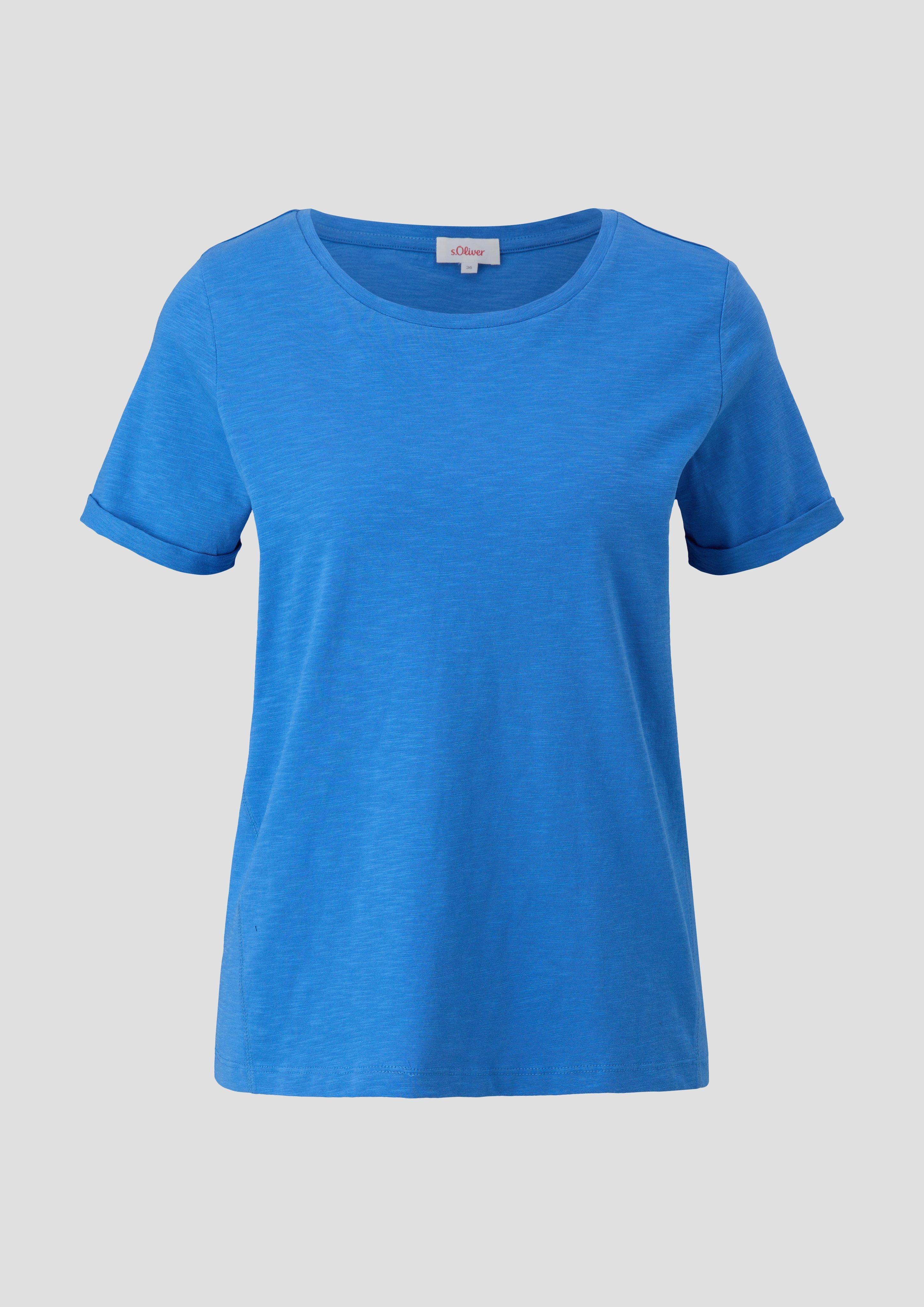 T-Shirt mit Umschlag am Ärmel  2144451-5531