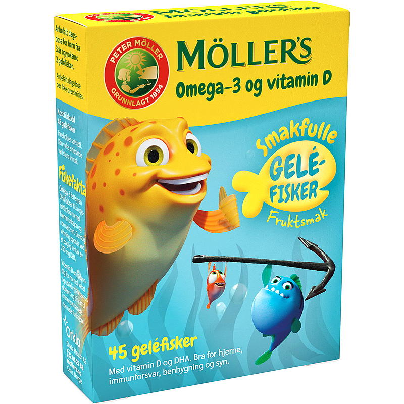 Möller's Möller`s Omega -3 45 stk fisk frukt