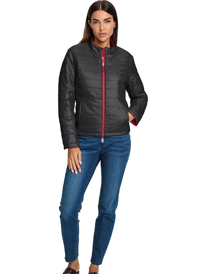 Heine Wende-Übergangsjacke in Rot/ Schwarz günstig kaufen
