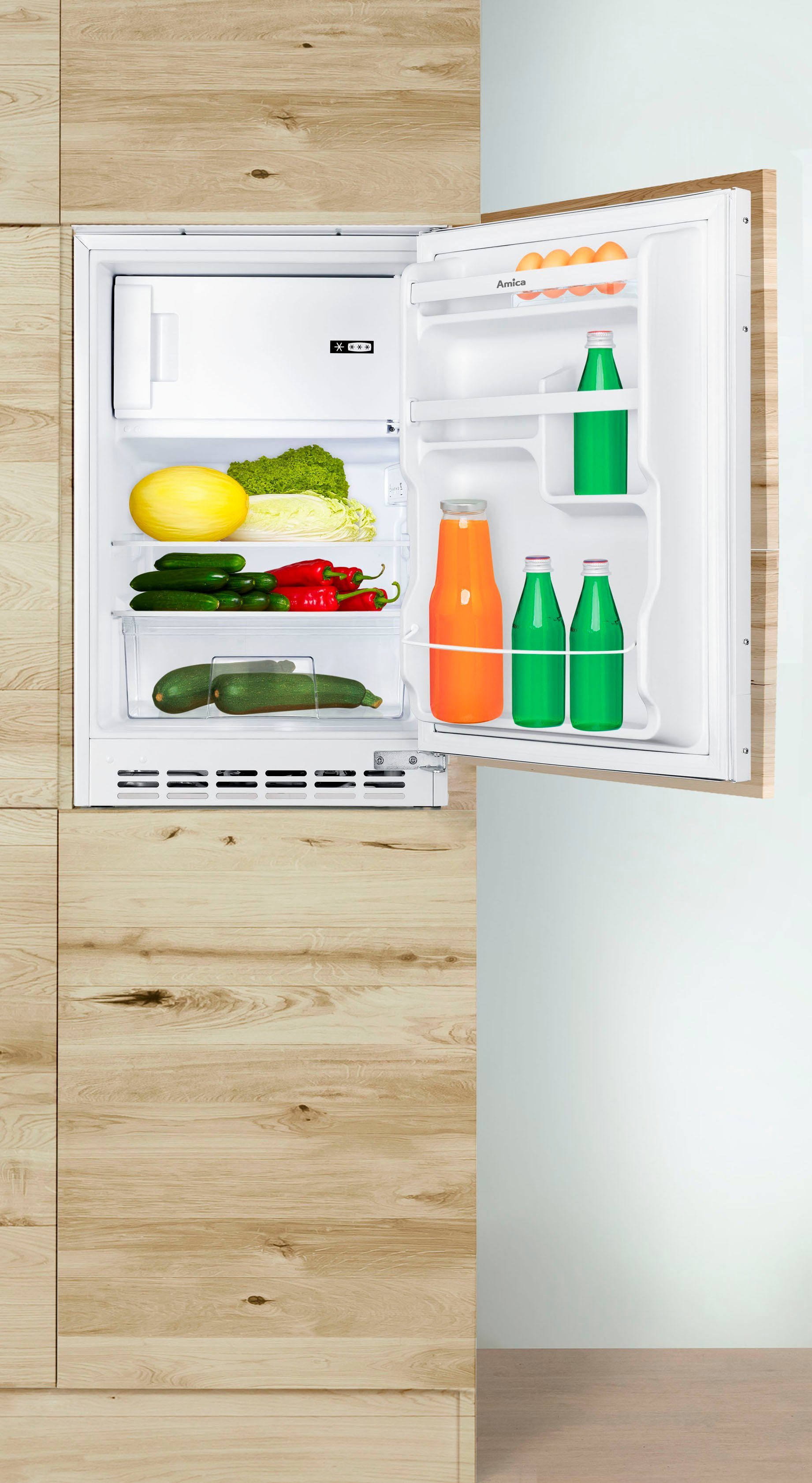 Amica Einbaukühlschrank UKSD 361 950, 81,5 cm hoch, 49,5 cm breit