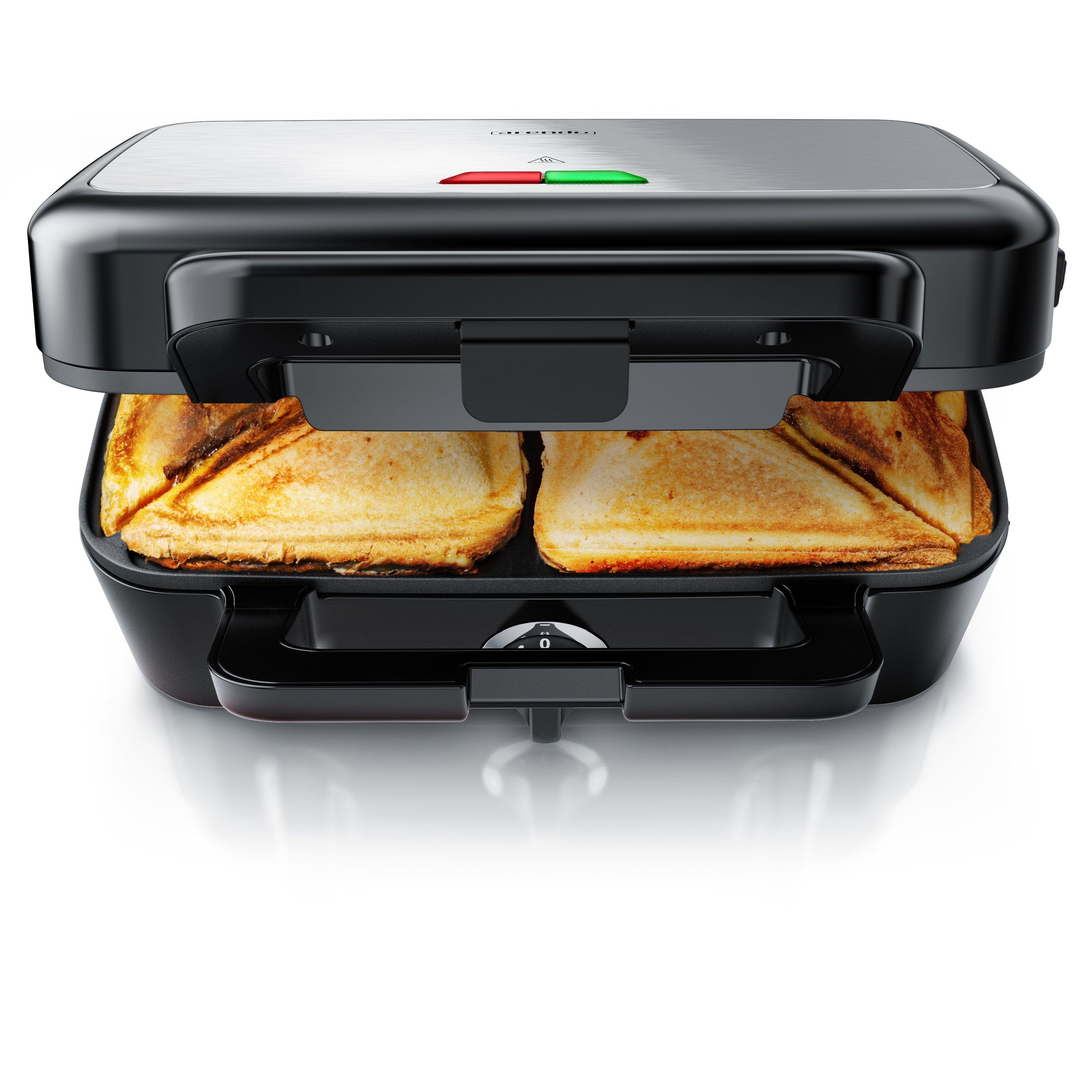 Arendo Sandwichmaker, 1200 W, abnehmbare Platten, Sandwich Maker, Sandwichtoaster für große Toasts