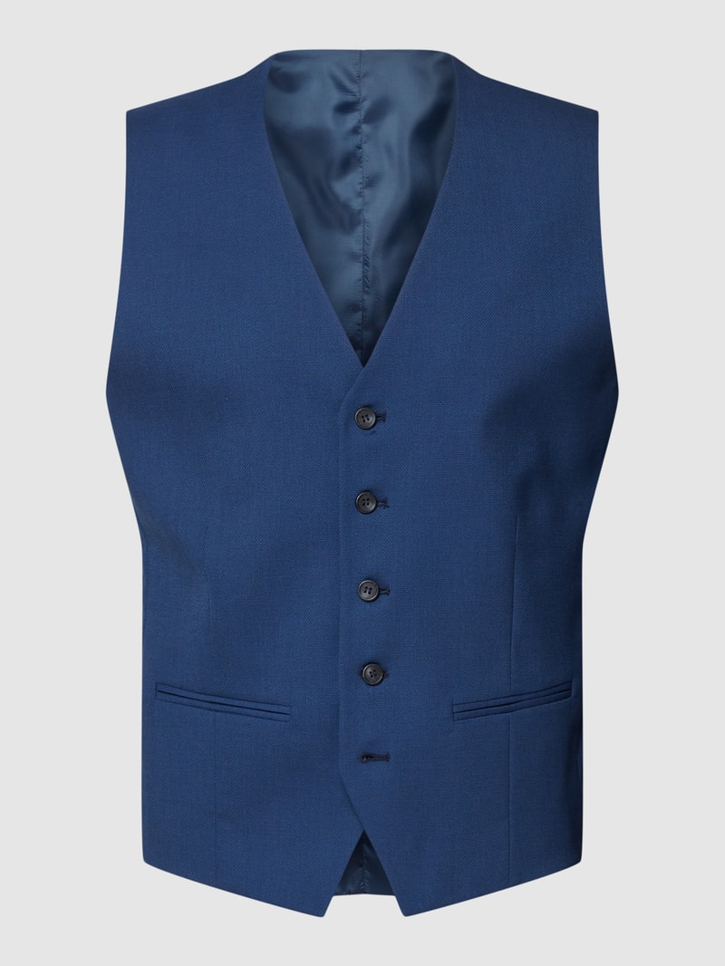 Weste mit V-Ausschnitt in royalblau