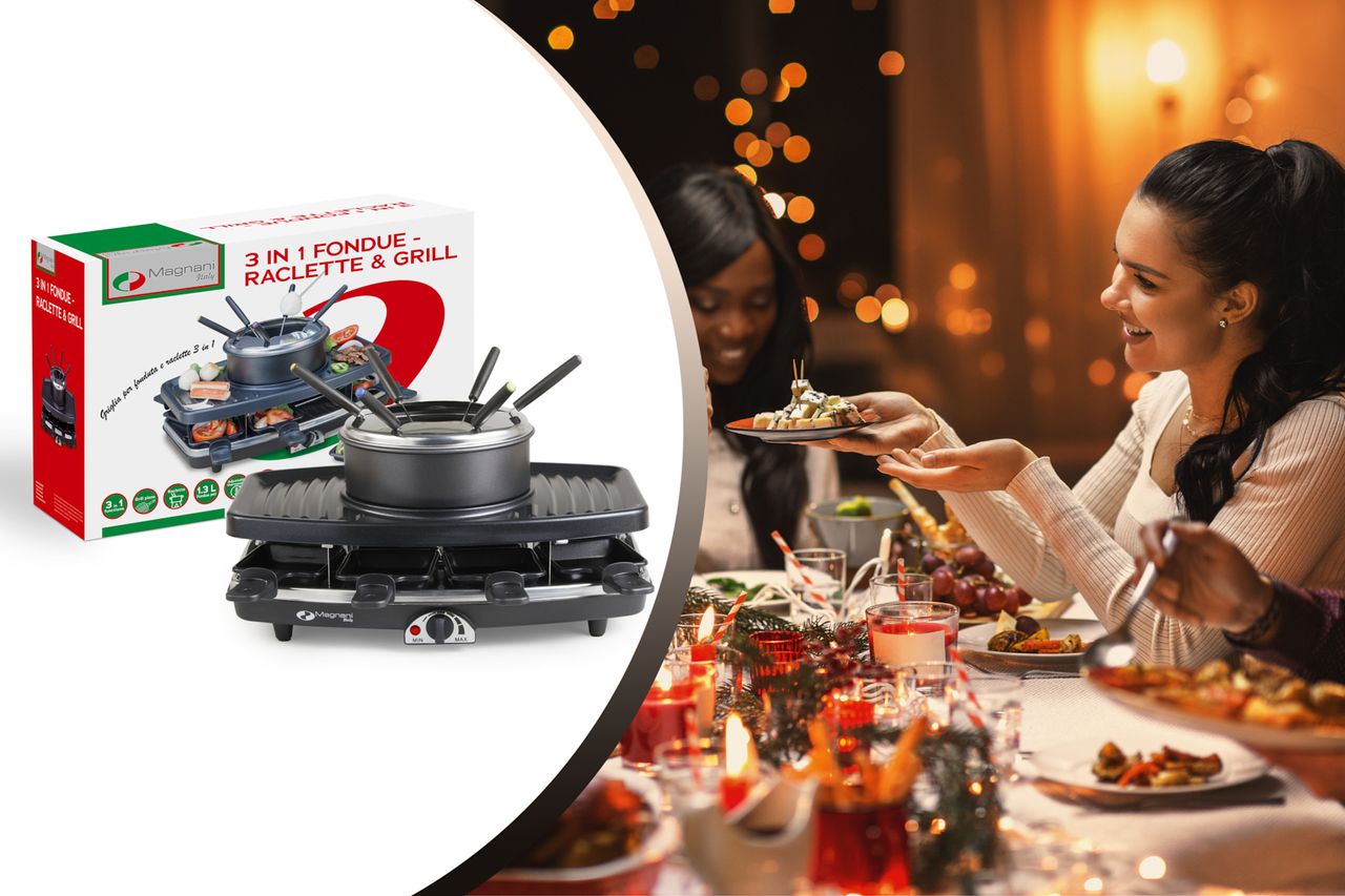 Magnani 3-in-1-Raclette-Set