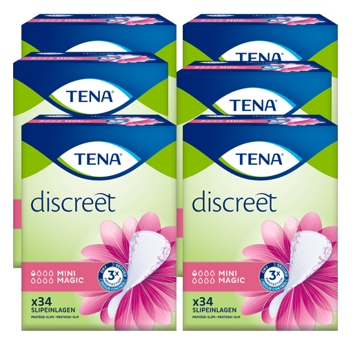 TENA DISCREET Inkontinenz Slipeinl.mini magic  6X34 St