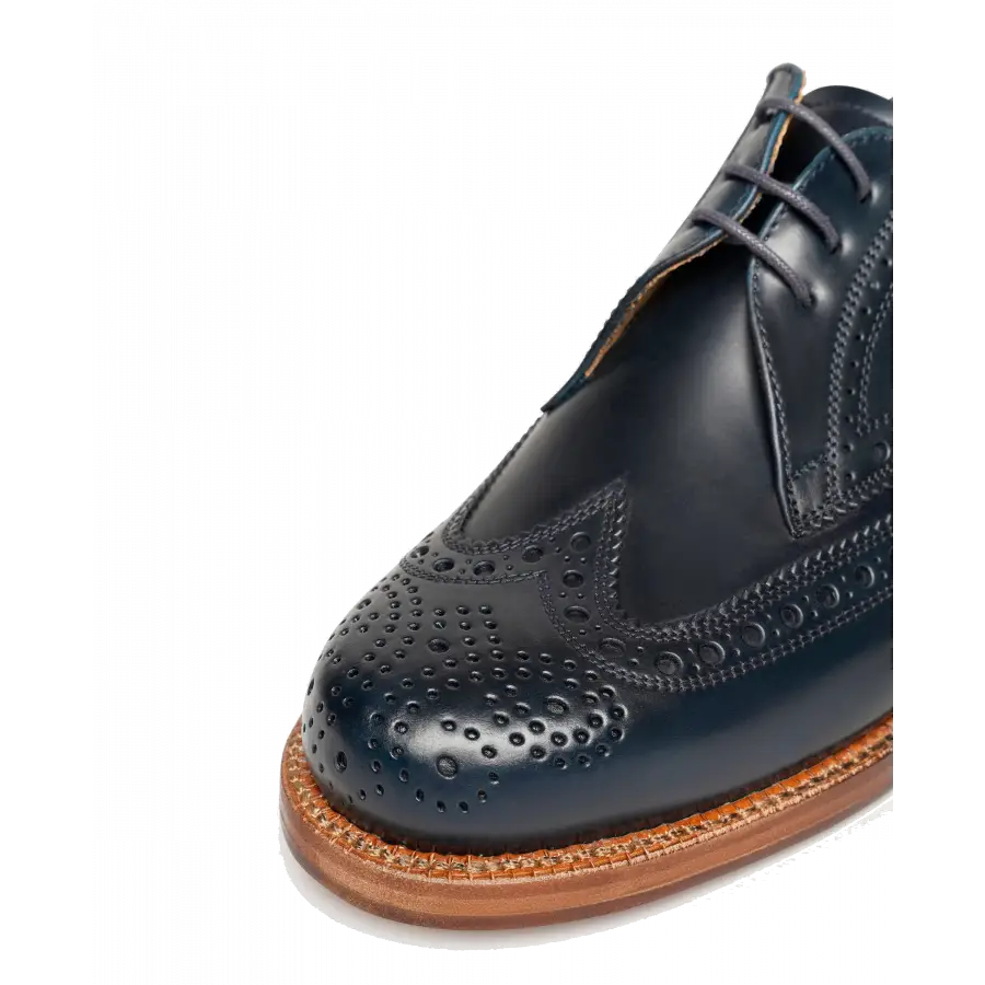 Heinrich Dinkelacker - Businessschuhe Derby JANOSH K FULL-BROGUE C Cordovan - blau