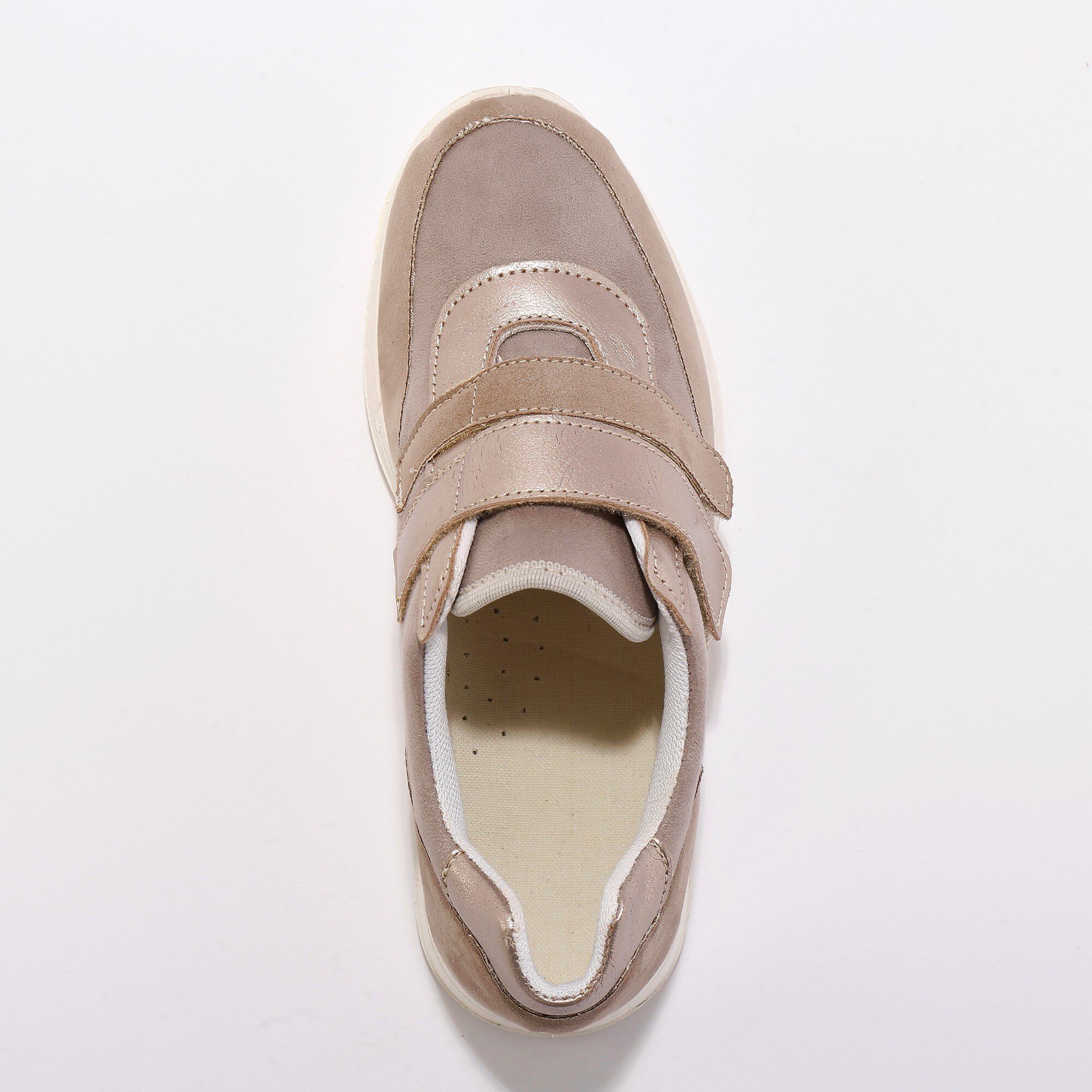 Baskets scratchées spécial pieds sensibles en tissu extensible