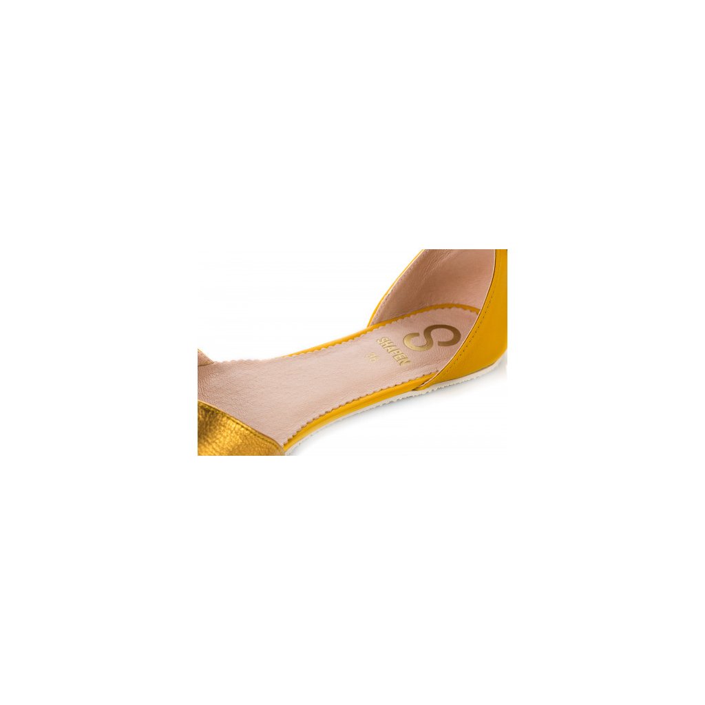 Shapen Poppy II Sun Yellow Barfuß-Ballerinas
