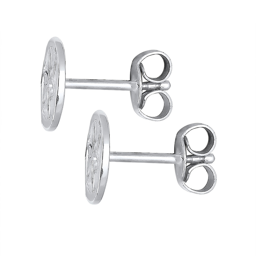 Elli Elli Boucles d'Oreilles Femme Ornament Fleur en Argent 925 Boucles d'oreilles