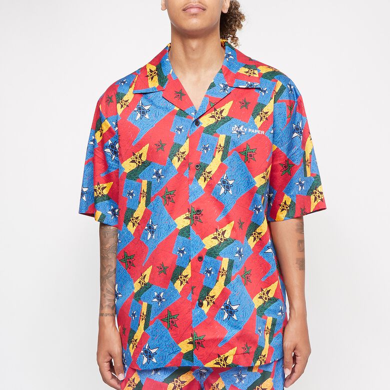 Daily Paper Reflag Shirt red/blue/yellow flag