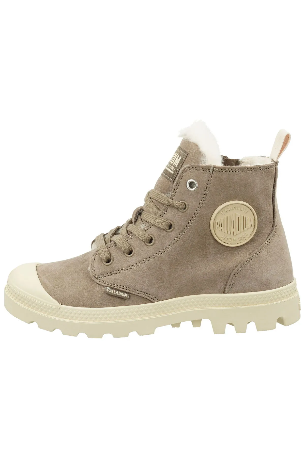 Palladium  Stiefelette - Braun - Blockabsatz