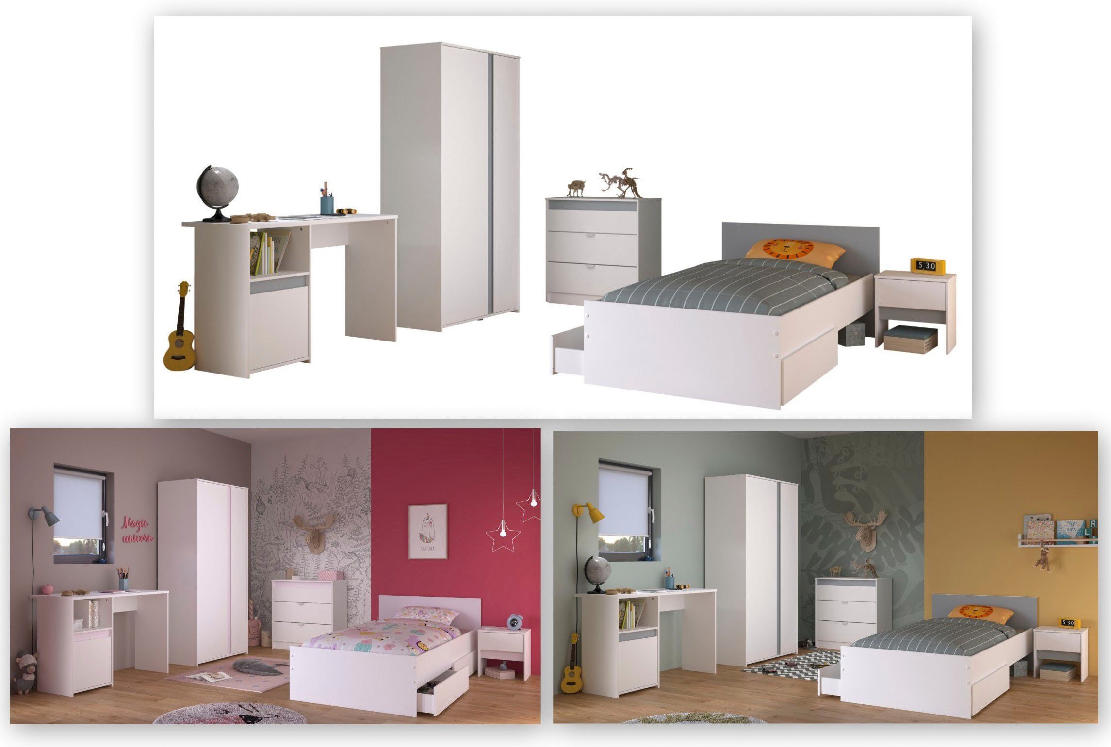 Parisot Jugendzimmer-Set Pirouette, (Set, 6-St)