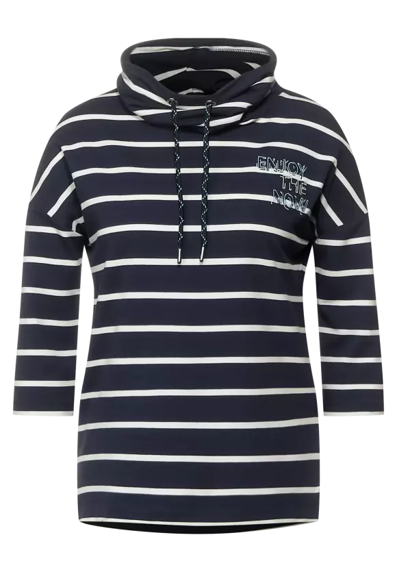 CECIL Shirt mit großem Kragen