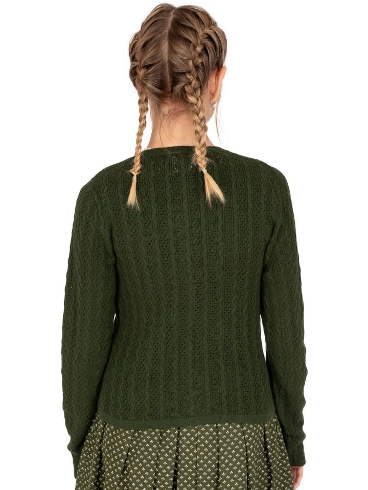 OS-Trachten Strickjacke 457000-7019 in oliv günstig kaufen