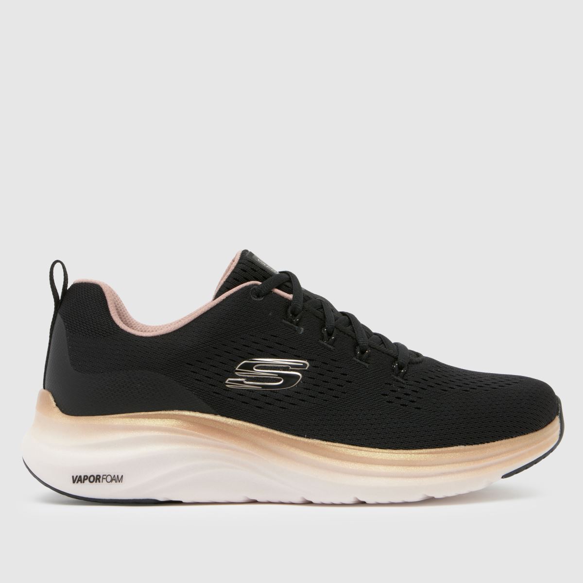 SKECHERS – Svarta, flerfärgade sneakers med ångskum