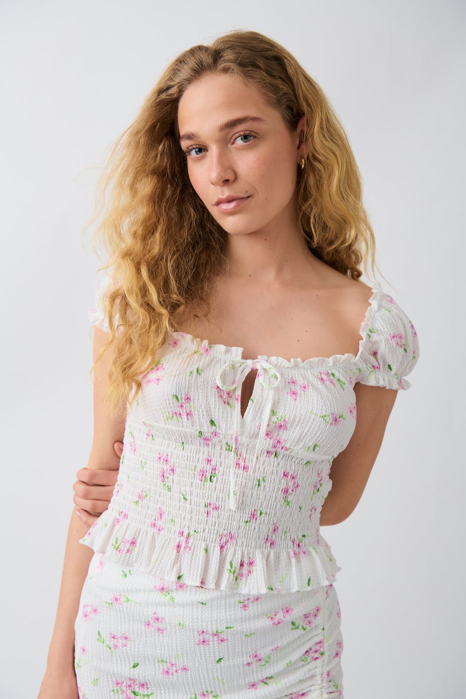 Smock frill top