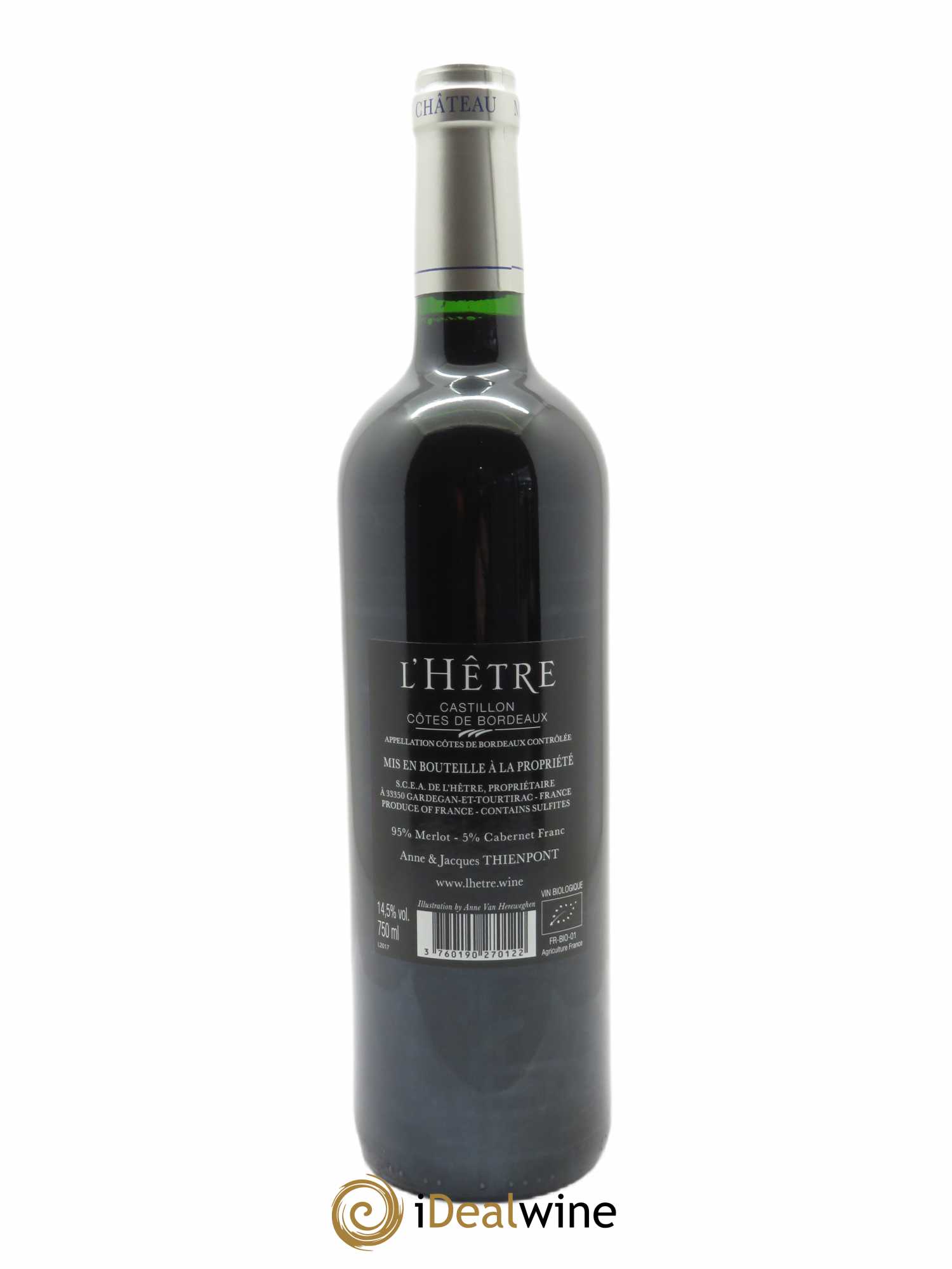 L'Hêtre  2017 - Lot de 1 Bouteille