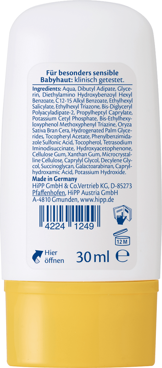 Sonnencreme Gesicht Kids, ultra sensitiv, LSF 50+, 30 ml