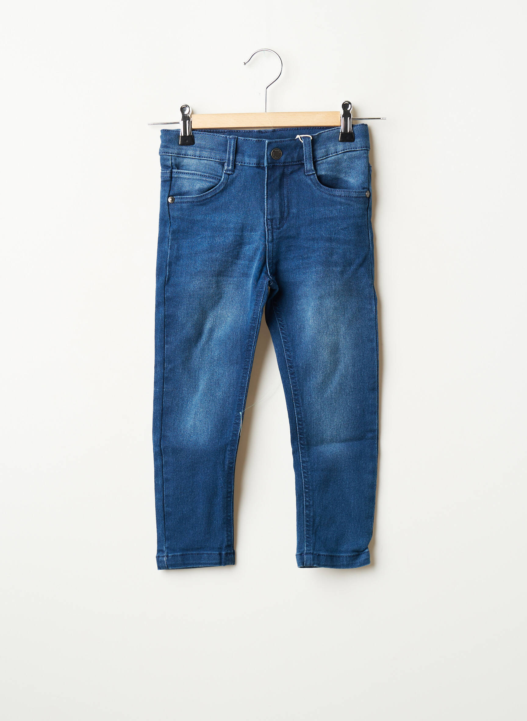 Boboli Jeans Coupe Slim Fille couleur bleu
