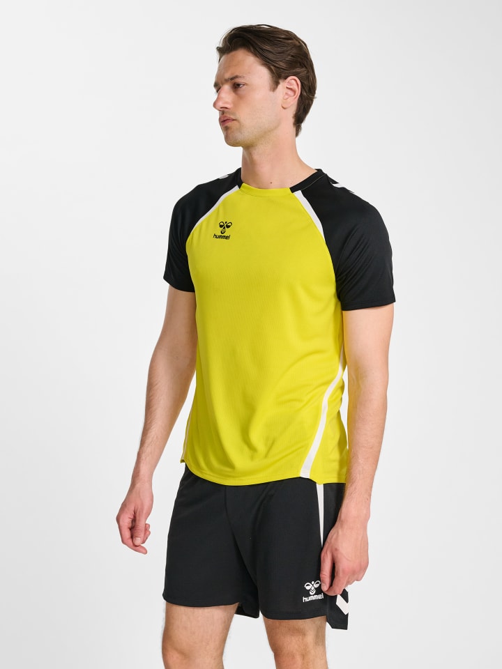 Hummel Hummel T-Shirt Hmllead Herren in BLAZING YELLOW/BLACK günstig kaufen
