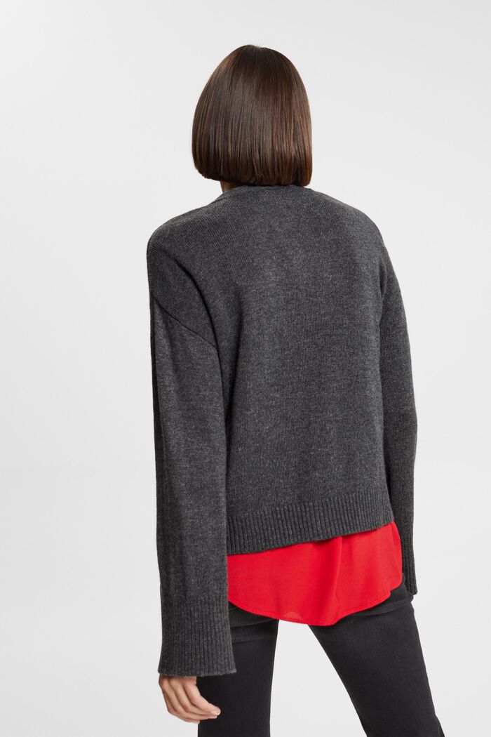 Cardigan aus Wollmix, LENZING™ ECOVERO™