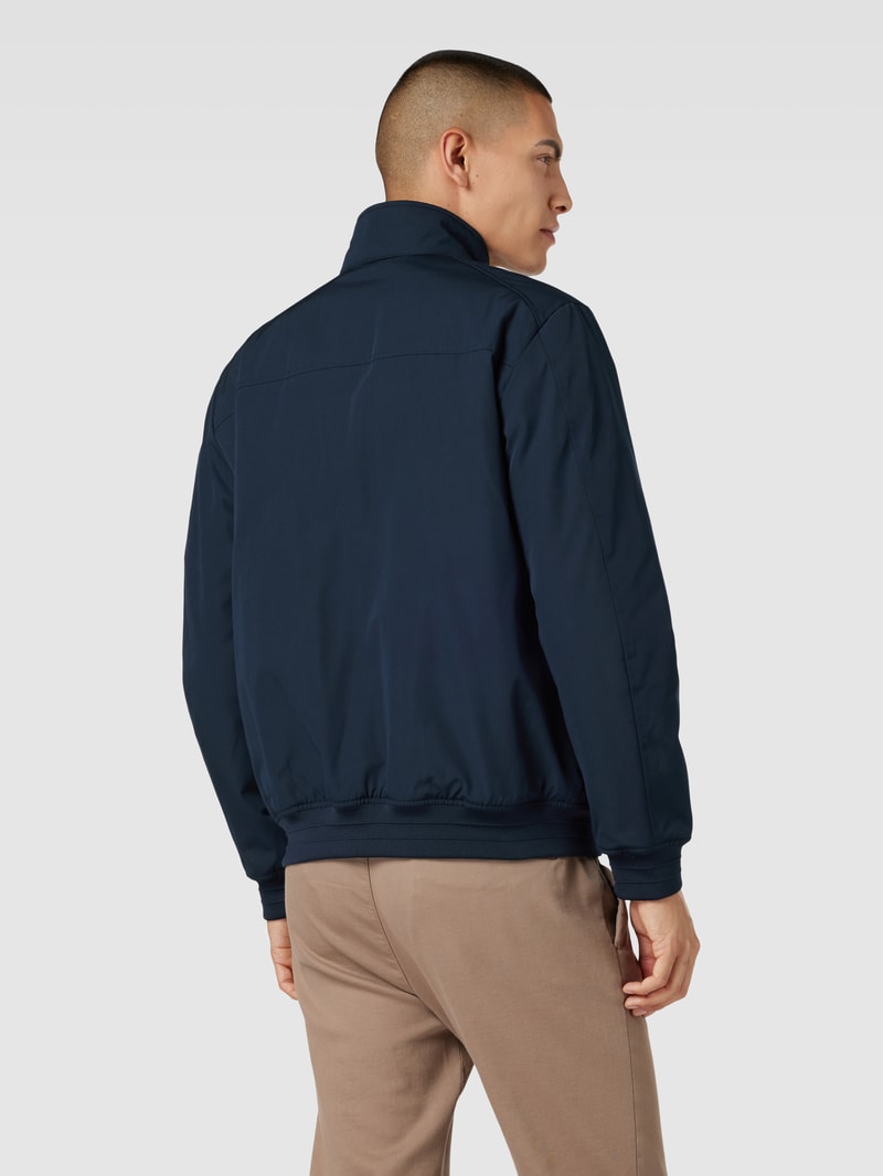 Jacke mit Stehkragen in marineblau
