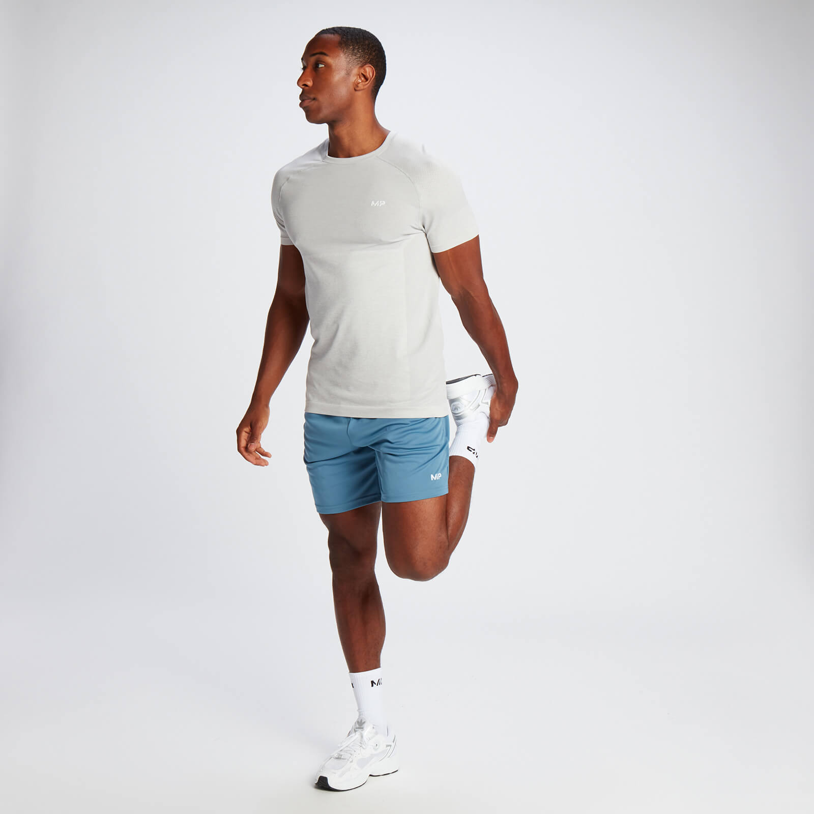 T-shirt sans coutures à manches courtes MP pour hommes – Gris glacé