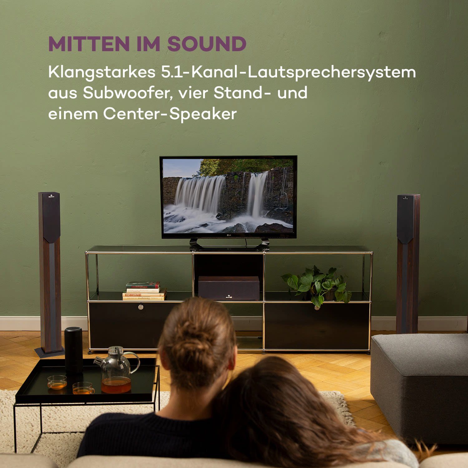 Auna Areal Elegance Lautsprechersystem (Bluetooth, 190 W)