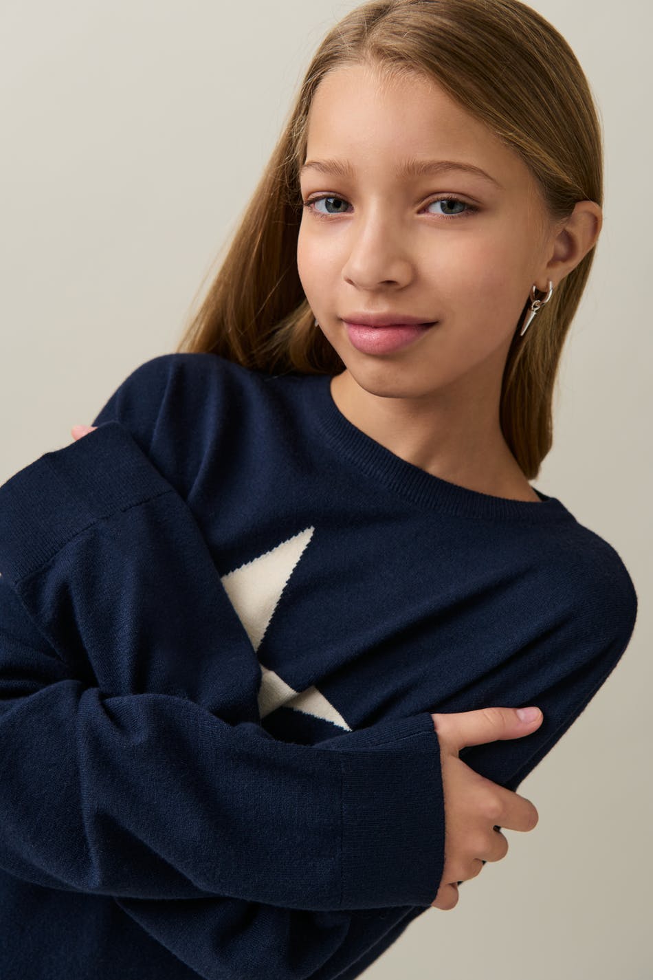 Y fine kn star sweater