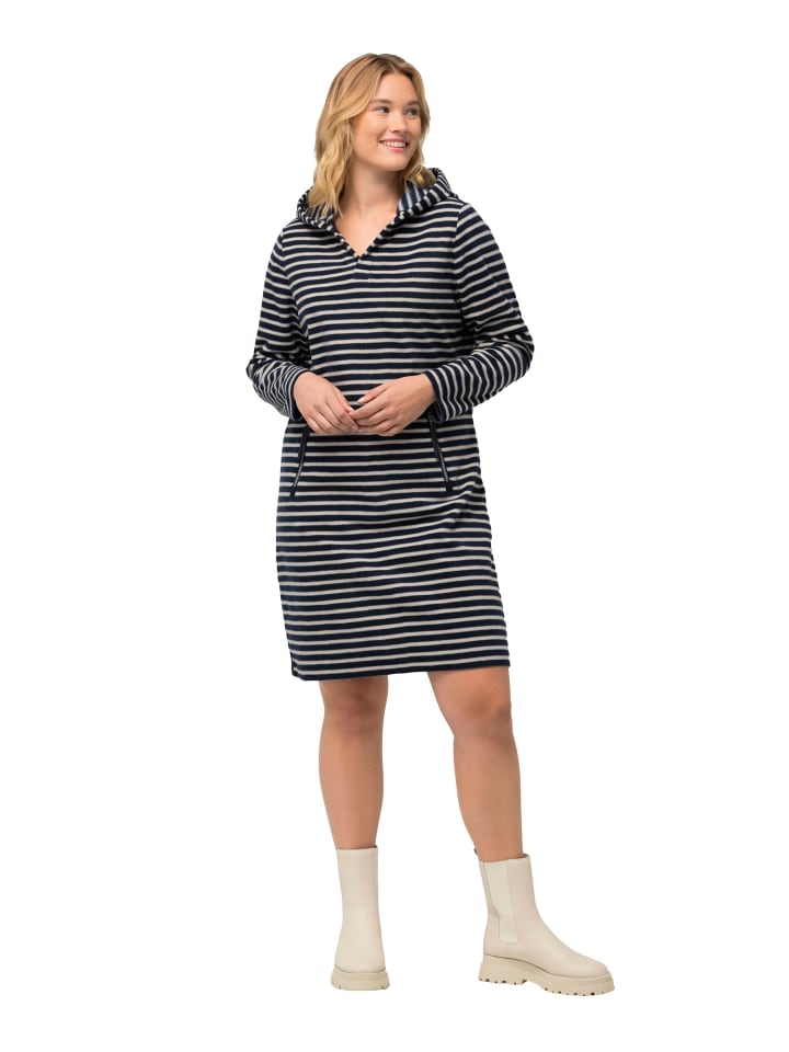 Ulla Popken Midikleid in marine günstig kaufen