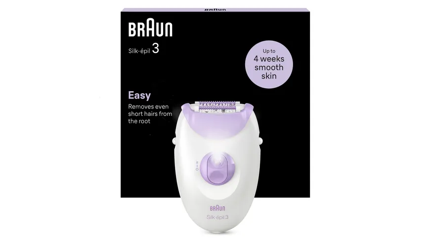 BRAUN Epilierer Silk-épil 3, 3-000 Lila