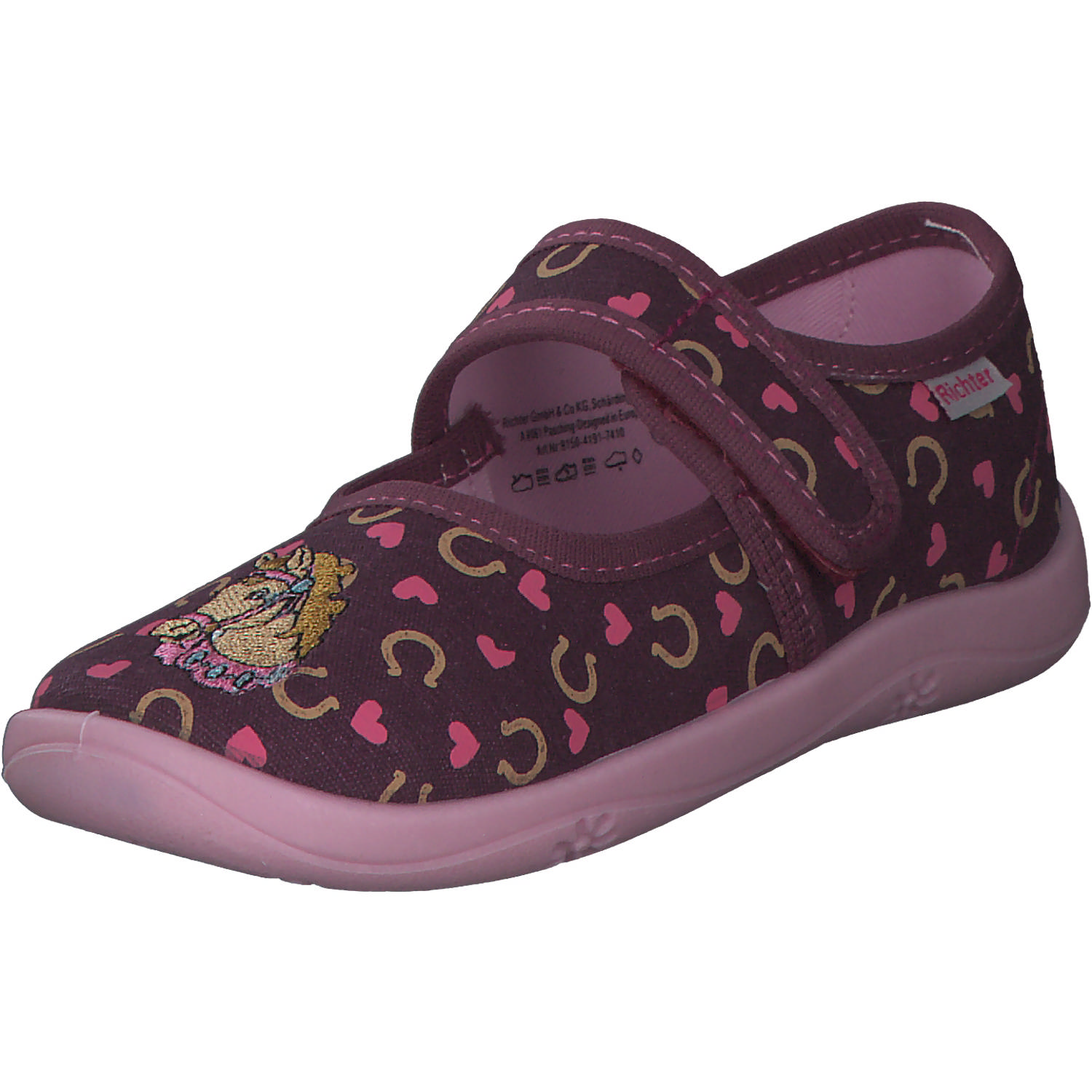 Richter 9150, Hausschuhe, Kinder, Violett (Pink)